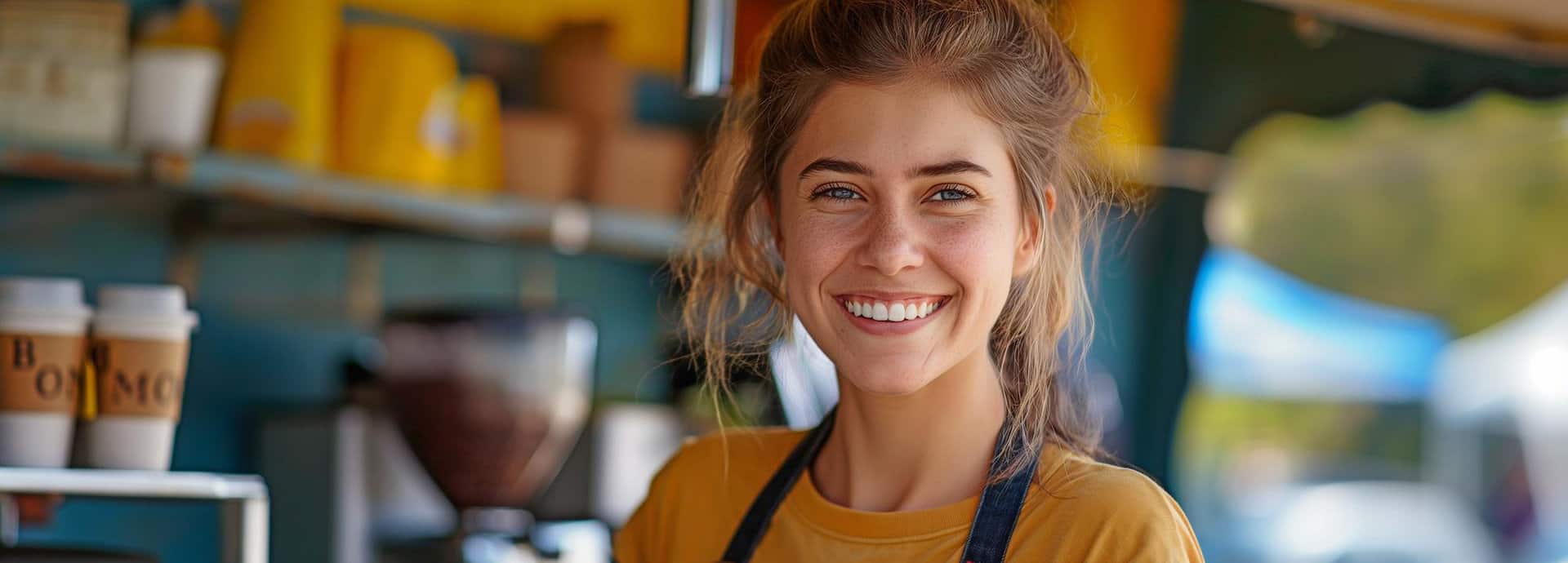 Autónoma Trabajando En Su Negocio